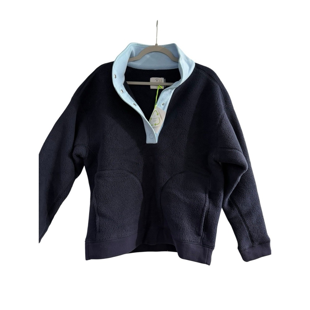 Dudley Stephen's Women's Palomino Pullover Small New Navy/ice Blue NWT fleece